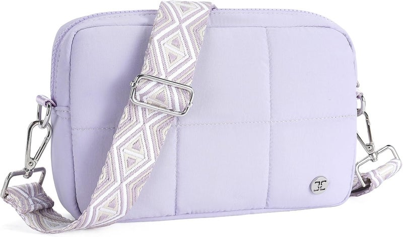 Telena Crossbody Bags for Women Cross Body Purse with Guitar Strap Lightweight Puffer Shoulder Bag for Travel - Image 1